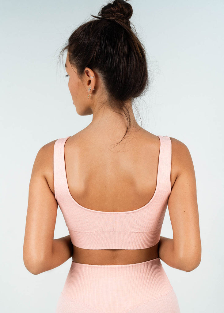 seamless ribbed sports top
