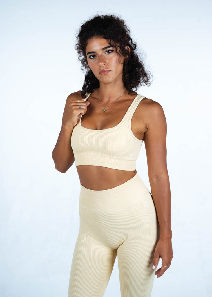 Ribbed Sports Top | Potential Cream