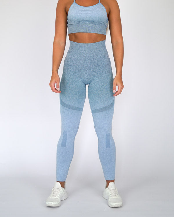 blue sport seamless leggings