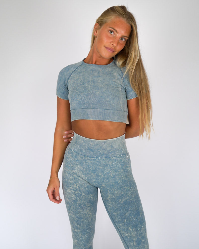 Washed Seamless Crop Top