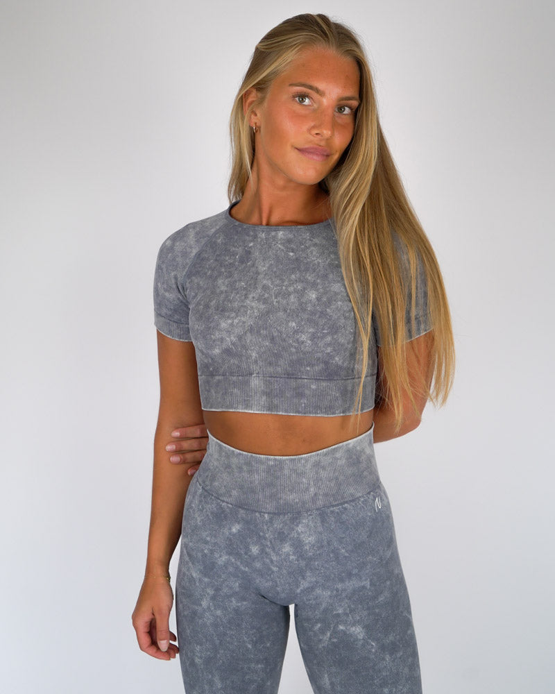 Washed Seamless Crop Top